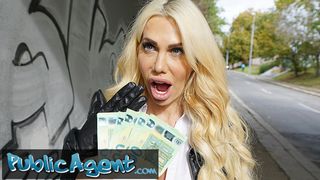 Taboo Porn Public Agent Blonde Aussie Tori Cummings fucked on the new office stairs