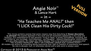 Taboo Porn Angie Noir in He Teaches Me Anal then I Lick Clean His Dirty Cock