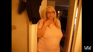 Wyoming Wynters - Mommy Gives Son blowjob, He Cums On Mommys glasses -Step Family