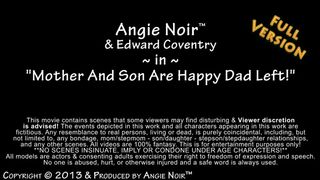 Angie Noir in Mother And Son Are Happy Dad Left! - Sex Family video