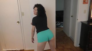 Natalie Wonder - Moms Hot Workout Ass Causing Trouble - Sex Family video