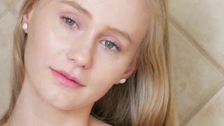 Solo 18 blonde babe showers her teenie body in 4K - Step  Sex