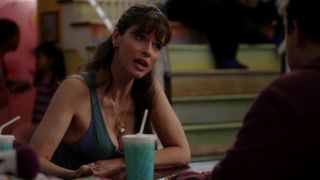 Amanda Peet nude - Togetherness_s01e02 (2015) sans bra scene