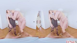 VIRTUAL TABOO - Almost Caught Sucking Step Brothers Cock Under the Table - Step  Sex