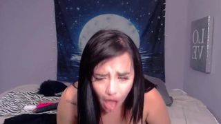 Teen with beautiful eyes likes role play and gagging - Step  Family Sex