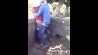 Taboo Sex Arab Fucking Outdoor Gets Caught by Family