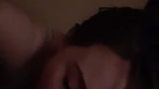 Taboo Sex Step daughter let's step dad cum in her mouth then swallows