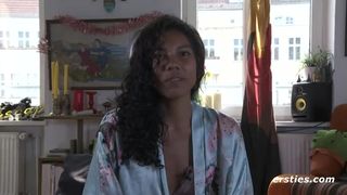 Taboo Sex Ebony Sweety Cumming Outdoors