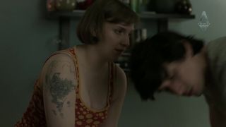 Allison Williams nude, Lena Dunham naked. TV SHOW  "GIRLS" s04e01 (2015)