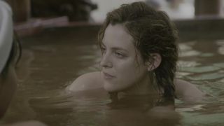 Alicia Vikander, Riley Keough, Riley Keough nude, Stripped To The Waist, Lovemaking, FF in 'Earthquake Bird'