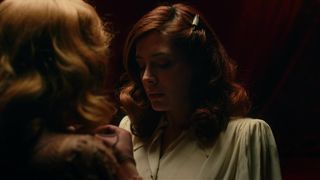 Allegra Lecturers Stripped To The Waist, Lesbo Smooch in TV demonstrate 'Unusual Angel'