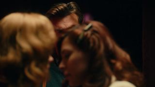 Allegra Lecturers Stripped To The Waist, Lesbo Smooch in TV demonstrate 'Unusual Angel'