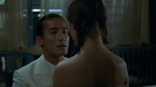 Young girl and rich man sex movie scene. The Paramour (1992) Actress: Jane March nude