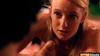 Clary Elving nude. Explicit Blowjob Scene. BEHIND BLUE SKIES (2010)