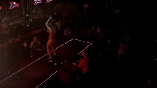 Striptease Celeb Scene with Olivia Quiroz topless, Nicki Hunter nude - Beat One (2014)