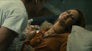 Andrea Riseborough Sans Bra Hump Scene