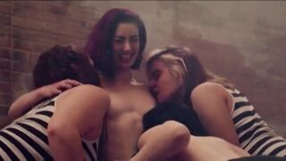 Female Nuduty Fight and Foorced Lesbian Scenes. Tristan Risk nude, Ellie Church, Kelsey Carlisle nude - Amazon Hot Box (2018)