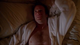 Alanna Ubach Nude, Blowjob (censored) and Cowgirl Sex Scene in TV Show 'Draped'