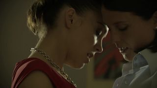 Anna Skellern All Girl Romp, Sensuous Softcore for Video 'Lip Service'