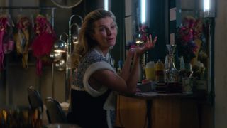 Alison Brie Nude-Chested in TV Demonstrate 'Glow'