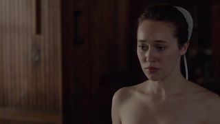 Alycia Debnam-Carey Stripped To The Waist, Side Bosoms, Fabulous Nun in video'The Satan's Mitt'