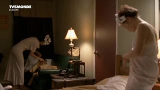 Adelaide Leroux Naked, Braless and Undergarments Episode in 'Ciggies et bas nylon'