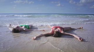 Alexa-Jeanne Dube nude, bathing suit and nude-breasted scene 'Cuba merci, gracias'