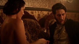 Anna Borchert Stripped To The Waist Hump Movie for 'West of Hell'