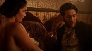 Anna Borchert Stripped To The Waist Hump Movie for 'West of Hell'