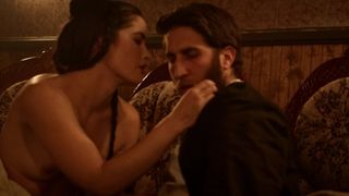 Anna Borchert Stripped To The Waist Hump Movie for 'West of Hell'