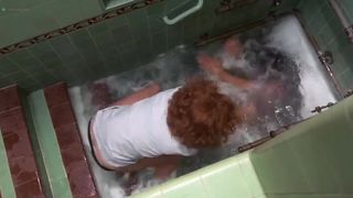 Old-School Nude on Stage for the Hefty Screen Novie 'Murphys Law'