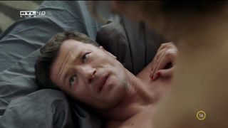 Alexandra Horvath Nude, Uncesored, Stripped To The Waist, Hefty Milk Cans in TV display 'Valotarsak'