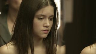 Audrey Bastien nude, Braless, Public Naked for 'Bye Bye maman'