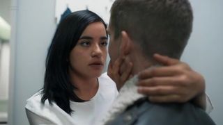 Dressing room sex. Paulina Gaitan nude - Diablo Guardian s01e02 (2018)