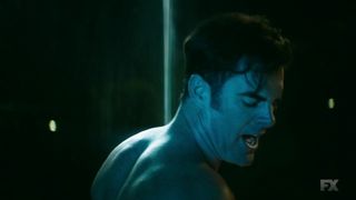 Andrea Bogart, killer - Snowfall s01e01 (2017) Nude actress in a "braless" scene