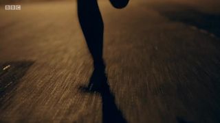 Imogen King naked - Clique (2018) running naked from the villain