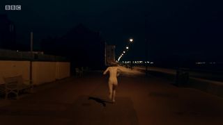 Imogen King naked - Clique (2018) running naked from the villain