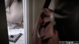 UNSPOILED TABOO Sis Puts Pickle Up Booty to Trick Nerdy Step Bro into Ass Fucking