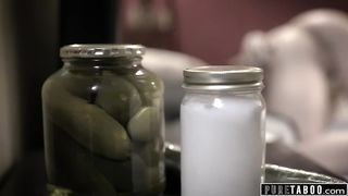 UNSPOILED TABOO Sis Puts Pickle Up Booty to Trick Nerdy Step Bro into Ass Fucking