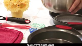 FamilyStrokes - Pounding My Step-Daddy While Mommy Cooks