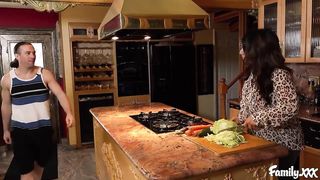 Ample Titty COUGAR Stepmom Needs A Harsh Pounding From Her Stepson