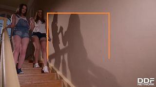 Huge-Titted Dominatrix Kayla Green Makes Subordinated Lesbos Liona & Lulu Enjoy Spunk