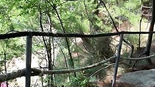 My first-ever public suck off - nearly caught with jizm on my face (Eva Elfie)