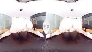 VIRTUAL TABOO - Light-Haired Beauty Pleasing Herself On the Table