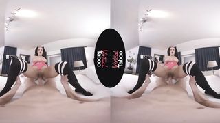 VIRTUAL TABOO - Sista Finds Step-Brother's Man Meat Too Gigantic To Stand Against