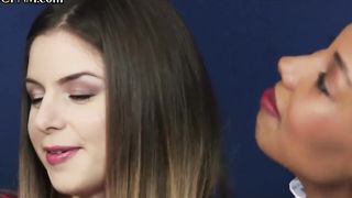 CFNM honies jerkingoff taboo jizz-shotgun in three