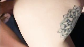 female pleads Father to internal cumshot her