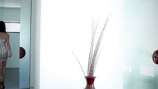 FamilyStrokes - Observing her stepson jerk