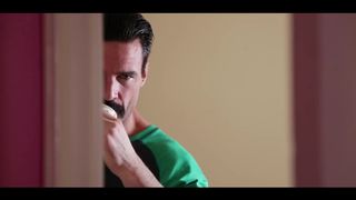 Mischievous ash-platinum-light-haired doll is nailing her step- dad in the bedroom, when her mommy is at work