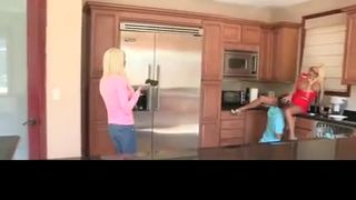 Super-Fucking-Hot step mom with platinum-blondie hair pulverizes her daughter-in-law-in-law's beau before sharing his youthful jizz-shotgun